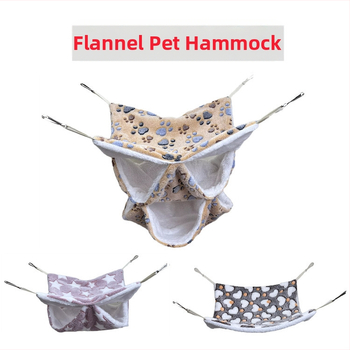 Honey Bag Shrew Warm Double-Layer Flanel Hammock Trojvrstvový Malý Domáci Zvierací Spací Vak Cezhraničný Závesný Veverička Spací Vak Chovateľské potreby Škrečok
