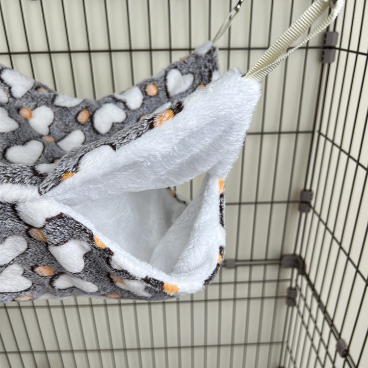 Honey Bag Shrew Warm Double-Layer Flanel Hammock Trojvrstvový Malý Domáci Zvierací Spací Vak Cezhraničný Závesný Veverička Spací Vak Chovateľské potreby Škrečok