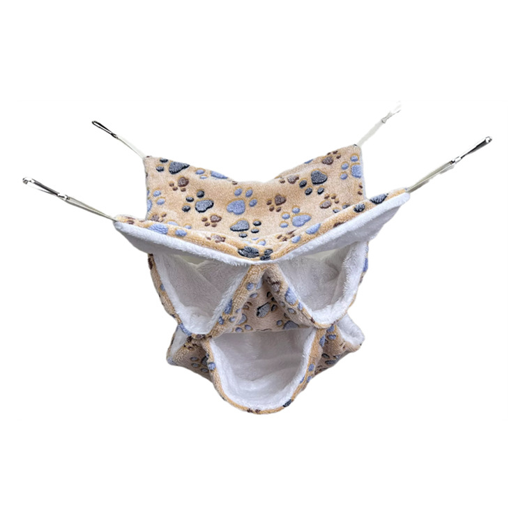 Honey Bag Shrew Warm Double-Layer Flanel Hammock Trojvrstvový Malý Domáci Zvierací Spací Vak Cezhraničný Závesný Veverička Spací Vak Chovateľské potreby Škrečok