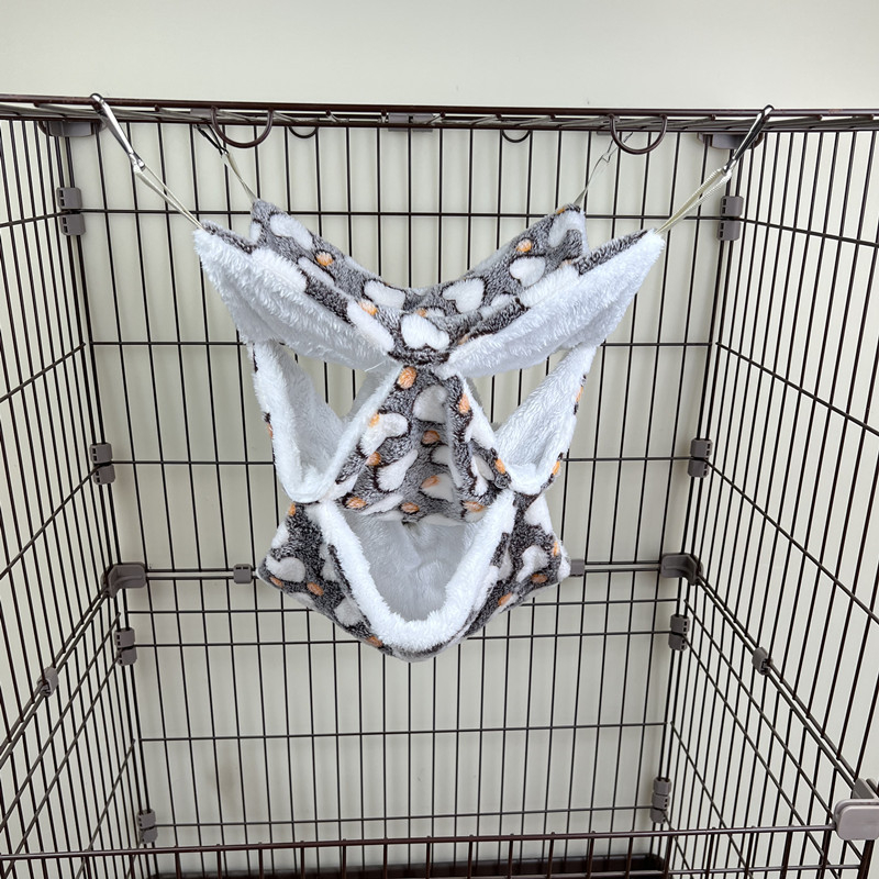 Honey Bag Shrew Warm Double-Layer Flanel Hammock Trojvrstvový Malý Domáci Zvierací Spací Vak Cezhraničný Závesný Veverička Spací Vak Chovateľské potreby Škrečok