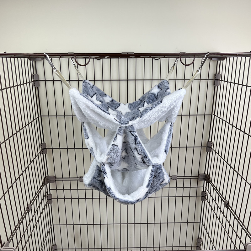 Honey Bag Shrew Warm Double-Layer Flanel Hammock Trojvrstvový Malý Domáci Zvierací Spací Vak Cezhraničný Závesný Veverička Spací Vak Chovateľské potreby Škrečok