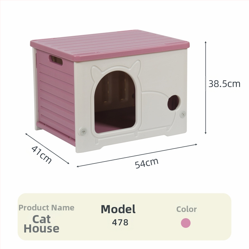 Yut Mačacie hniezdo Four Seasons Univerzálne Dažďovoodolné Opaľovacie Krémy Malé Polouzavreté Mačacie Vilky Plastové Pre Túlavé Mačky Vonkajšie Malé