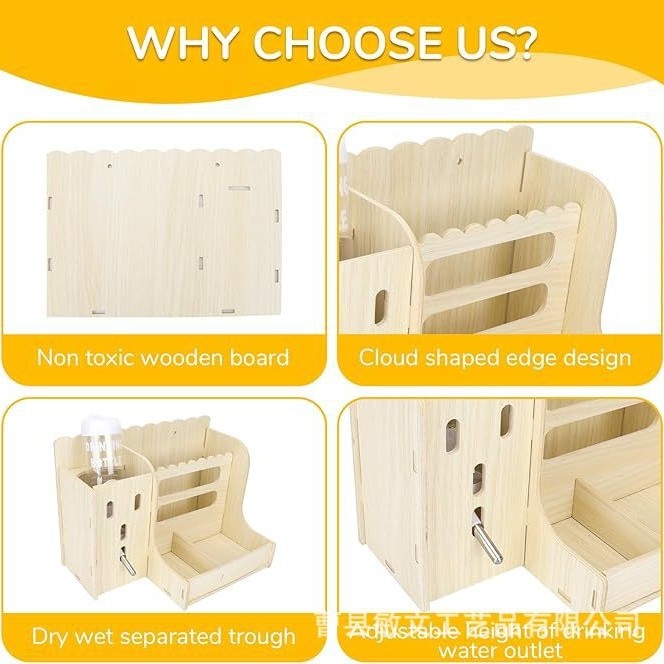 Medinis žolės stovas augintiniams, triušio, Totoro, jūrų kiaulytės, daugiafunkcis virdulys, valgymo dubuo, žolės stovas, reikmenys