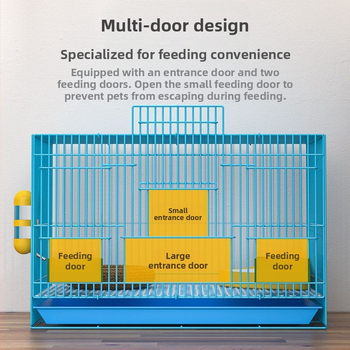 Κλουβί κουνελιού Πολύ μεγάλο εσωτερικό κλουβί κουνελιού με τουαλέτα, κλουβί για ινδικά χοιρίδια, κρυπτογραφημένο πτυσσόμενο κουνελόσπιτο