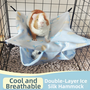 Prekogranična vreća za spavanje za kućne ljubimce, tvor, zamorac, ljetna viseća vreća za spavanje, hrčak, vreća s medom, Glak, vjeverica, dvoslojna viseća mreža od ledene svile