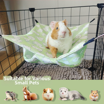 Διασυνοριακό κουνάβι ινδικό χοιρίδιο καλοκαιρινό κρεμαστό υπνόσακο για κατοικίδια χάμστερ τσάντα μελιού Glak σκίουρος διπλής στρώσης αιώρα από μετάξι πάγου