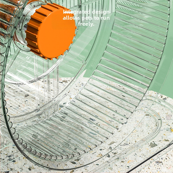 Žiurkėno laikiklis, bėgimo ratas, auksinis lokys, praplatintas ir ypač didelis žiurkėno žaislinis bėgimo ratas, dvigubas guolis, reguliuojamo aukščio, naminių gyvūnėlių reikmenys