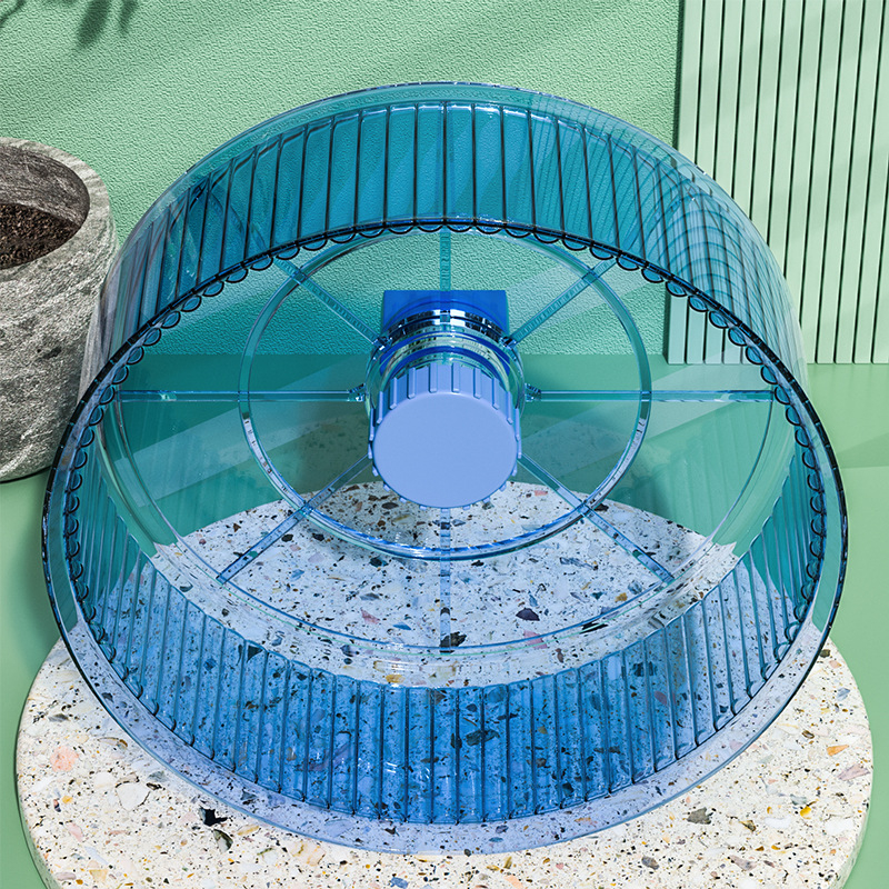 Žiurkėno laikiklis, bėgimo ratas, auksinis lokys, praplatintas ir ypač didelis žiurkėno žaislinis bėgimo ratas, dvigubas guolis, reguliuojamo aukščio, naminių gyvūnėlių reikmenys