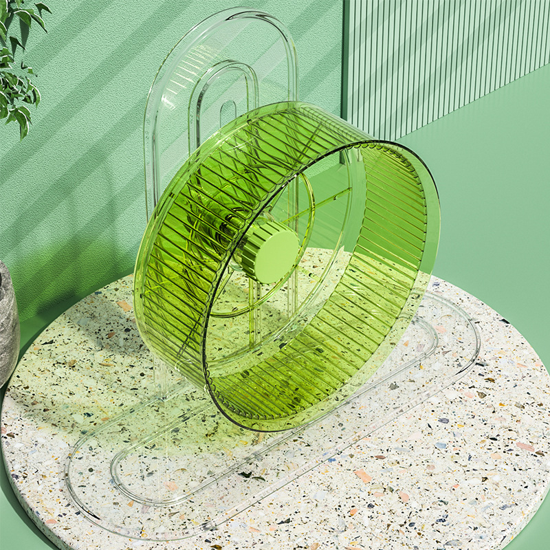 Žiurkėno laikiklis, bėgimo ratas, auksinis lokys, praplatintas ir ypač didelis žiurkėno žaislinis bėgimo ratas, dvigubas guolis, reguliuojamo aukščio, naminių gyvūnėlių reikmenys