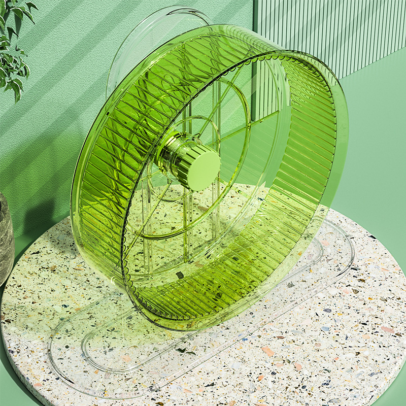 Žiurkėno laikiklis, bėgimo ratas, auksinis lokys, praplatintas ir ypač didelis žiurkėno žaislinis bėgimo ratas, dvigubas guolis, reguliuojamo aukščio, naminių gyvūnėlių reikmenys