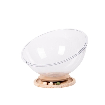 Κάψουλα χώρου με περιστρεφόμενο δίσκο για γάτες, διαφανής ακρυλική φωλιά γάτας, ανοιχτός αερισμός, αδιάβροχη και ανθεκτική στην υγρασία, μεγάλος χώρος για τέσσερις εποχές