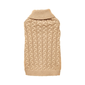 Νέο, διασυνοριακό, άνετο, πλεκτό πουλόβερ σκύλου με δύο πόδια, casual ελαστικό, μονόχρωμο, σε ποικιλία από στριφτό πλεκτό ύφασμα με βελούδο και βελούδο.