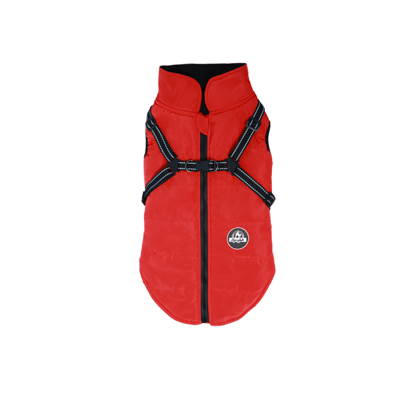 Prekogranična odjeća za pse s pamučnom podstavom za jesen i zimu, topla i hladnootporna odjeća za kućne ljubimce, zadebljana vodootporna jakna za pse s integriranom pamučnom podstavom za prsa i leđa, veleprodaja