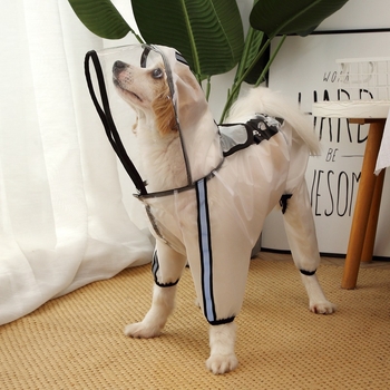 Νέο αδιάβροχο για κατοικίδιο σκύλο, τετράποδο, αδιάβροχο, all-inclusive αδιάβροχο, Golden Retriever Teddy, για μεγάλο, μεσαίο και μικρό σκύλο, πόντσο