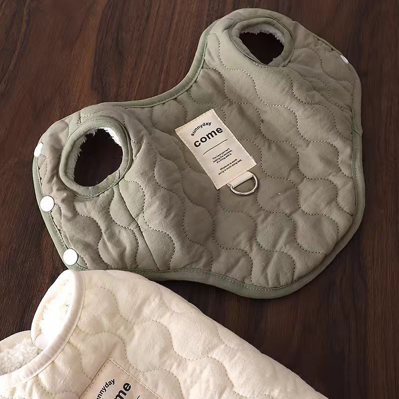 Jesensko-zimski prsluk za mačke i pse, topli janjeći flis, vanjski pojas za male i srednje pse, odjeća za kućne ljubimce, zadebljan i topao