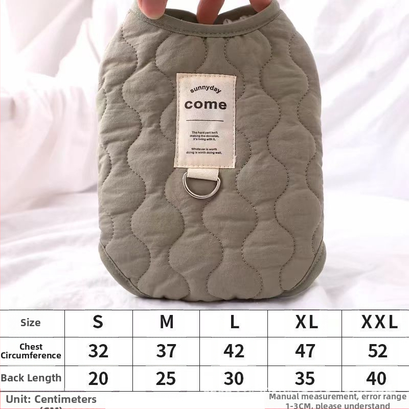 Jesensko-zimski prsluk za mačke i pse, topli janjeći flis, vanjski pojas za male i srednje pse, odjeća za kućne ljubimce, zadebljan i topao