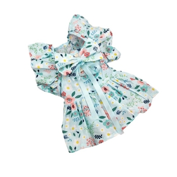 Могат да се поставят трансгранични етикети от името на производители на дрехи за домашни любимци, светлосини дрехи за кучета с цветя, лятно облекло за котки на едро