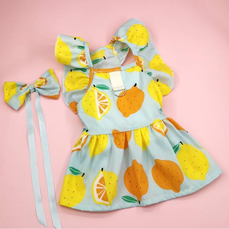 Могат да се поставят трансгранични етикети от името на производители на дрехи за домашни любимци, светлосини дрехи за кучета с цветя, лятно облекло за котки на едро