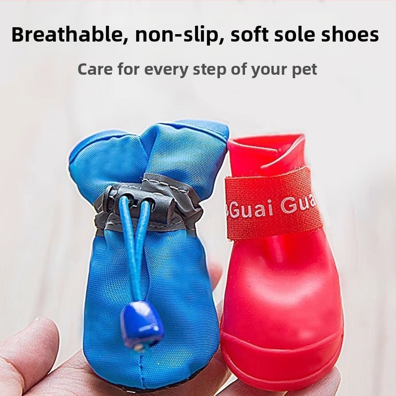 Šuniuko bateliai minkštu padu, šuniuko bateliai mažyliams, neslystantys augintinio batų užvalkalai, sustorinti šilti meškiuko šuns pėdų užvalkalai