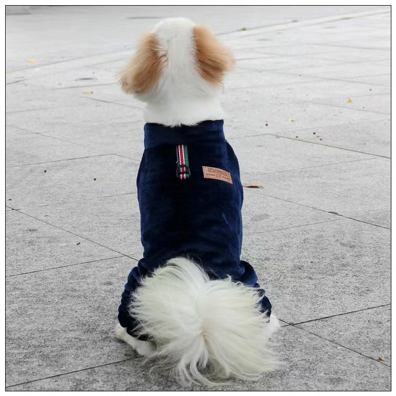 Зимни дрехи за кучета с трансгранична покривка, удебелено топло памучно палто за малки и средни кучета, дрехи за кучета с четири крака, дрехи за домашни любимци, Tragable