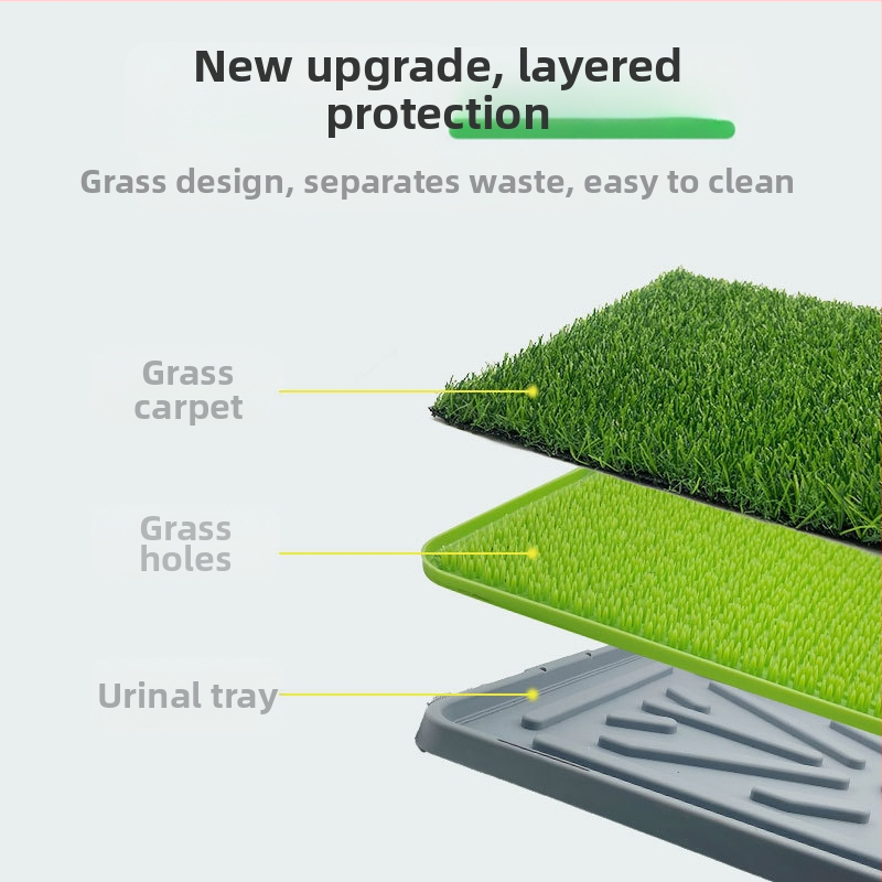 Тоалетна за кучета за домашни любимци, средно голяма, малка, изкуствена трева, почистване на дефекация, анти-стъпково гърне, писоар, посветен на