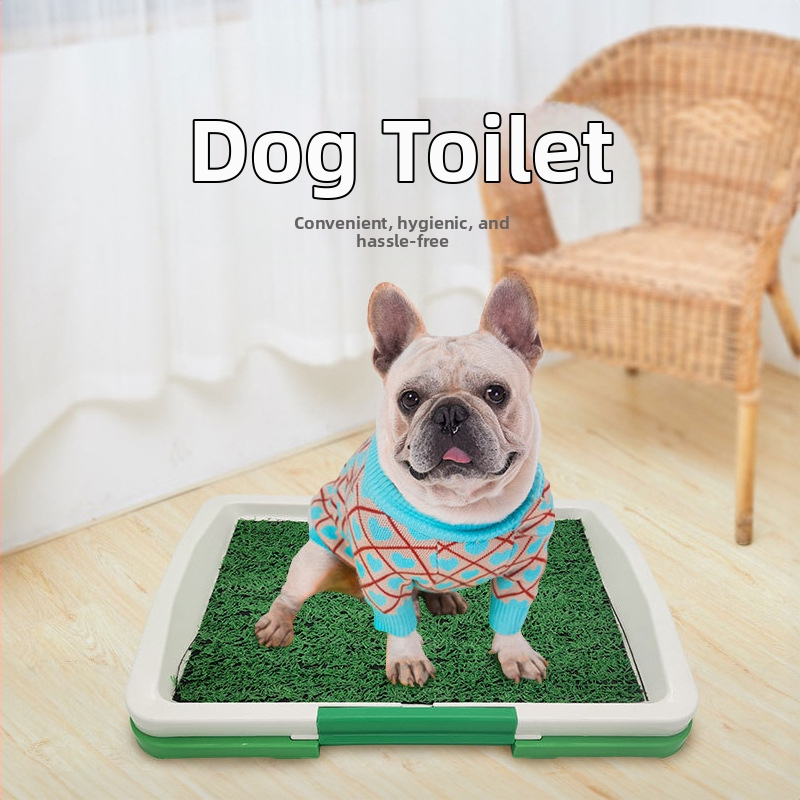 Naminių šunų tualetas, vidutinio dydžio, mažo šuns, dirbtinė veja, tuštinimosi valymas, apsaugantis nuo laiptų, šiukšlių puodas, skirtas pisuarui