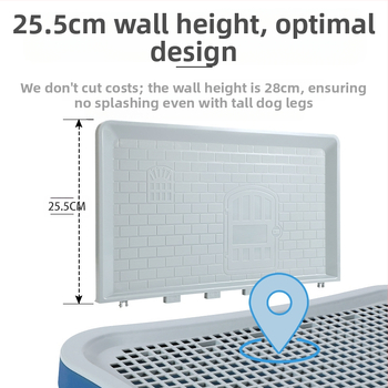 Διασυνοριακή Δημοφιλής Τουαλέτα Σκύλου για Μικρά και Μεσαία Σκυλιά, Πολύ Μεγάλο Ουρητήριο, Ουρητήριο, Λεκάνη με Άμμο, Αντικείμενο για Περιττώματα, Είδη Κατοικίδιων Ζώων