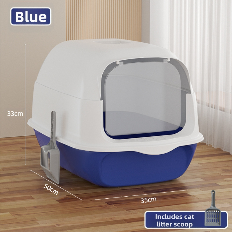 Velika, potpuno zatvorena kutija za mačji posip, otporna na mirise, prskanje, predimenzionirana, mačji WC, poluzatvorena, dvostruka namjena, na zalihi, veleprodaja