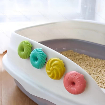 Deodorant pentru animale de companie, gogoașă, aromaterapie solidă, pentru pisici și câini, cutie de aer pentru toaletă interioară, odorizant de aer pentru mașină, balsam auto