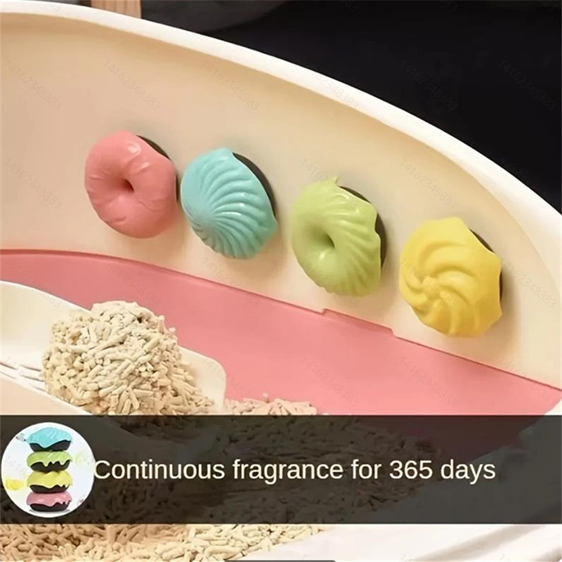 Deodorant pentru animale de companie, gogoașă, aromaterapie solidă, pentru pisici și câini, cutie de aer pentru toaletă interioară, odorizant de aer pentru mașină, balsam auto