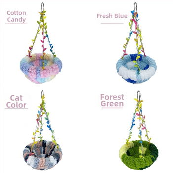 Ζεστή φωλιά πουλιών, φωλιά παπαγάλων, κούνια, ειδική κούνια, κρεμαστή αιώρα, κρεμαστή φωλιά ύπνου, βελούδινη φωλιά πουλιών, νέα