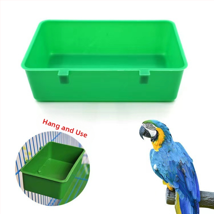 Drezová misa, box na krmivo pre vtáky, vaňa pre vtáky, malý papagáj, vták, desať sestier, štvorcový box, box na krmivo pre vtáky, umývadlo na krmivo pre domáce zvieratá