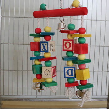 Παιχνίδι πουλιών δημοφιλές ύφασμα ψηφιακό παζλ χρώμα τσιμπολόγημα κορδόνι αξεσουάρ κλουβιού πουλιών διασυνοριακό αποκλειστικό παιχνίδι παπαγάλου