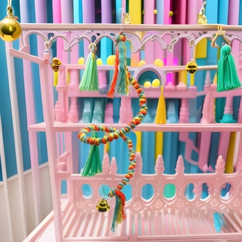 Παιχνίδι παπαγάλου χρωματιστό βαμβακερό σχοινί αναρρίχησης περιστρεφόμενο σχοινί σχοινί αναρρίχησης κλουβί πουλιών διακοσμητικό κρεμαστό πουλί παιχνίδι λείανσης στόματος