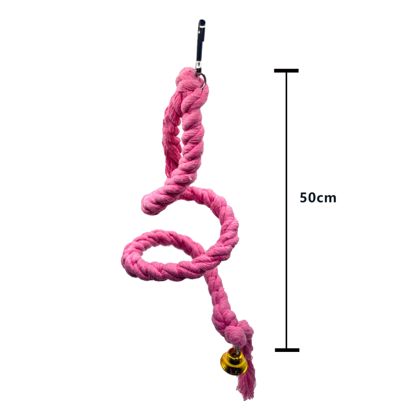 Играчка за папагал, цветно памучно въже за катерене, въртящо се въже за катерене, птича клетка, декоративна висулка, птици, дъвчеща играчка за смилане на уста