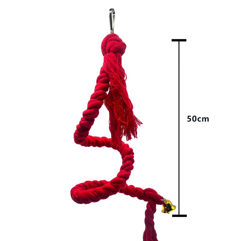 Играчка за папагал, цветно памучно въже за катерене, въртящо се въже за катерене, птича клетка, декоративна висулка, птици, дъвчеща играчка за смилане на уста