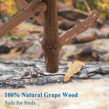 Βάση για Σταθμό Πουλιών Αξεσουάρ Κλουβιού Πουλιών Είδη Πουλιών Σκεύη Σταθμός Σταφυλιών Ράβδος Παιχνίδι Πουλιών Παιχνίδι για Πουλιά που Κατοικεί Πουλιών Παιχνίδι για Ρόγχο Παπαγάλων