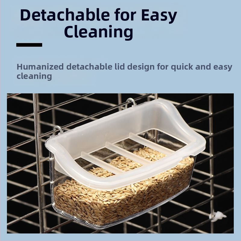 Tiigri nahaga pojengi papagoi suupistekast lindude väikesele linnule pritsmekindel pritsmekindel sisemine rippuv toidukauss lindude söögimaja linnutarbed