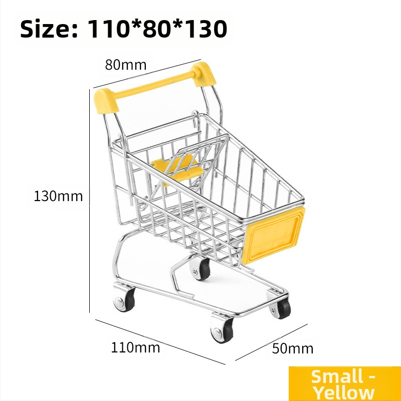 Laste ostukäru mini-ostukäru mänguasja mängumaja ostumudeli kaunistus loominguline hoiuauto väike suurus