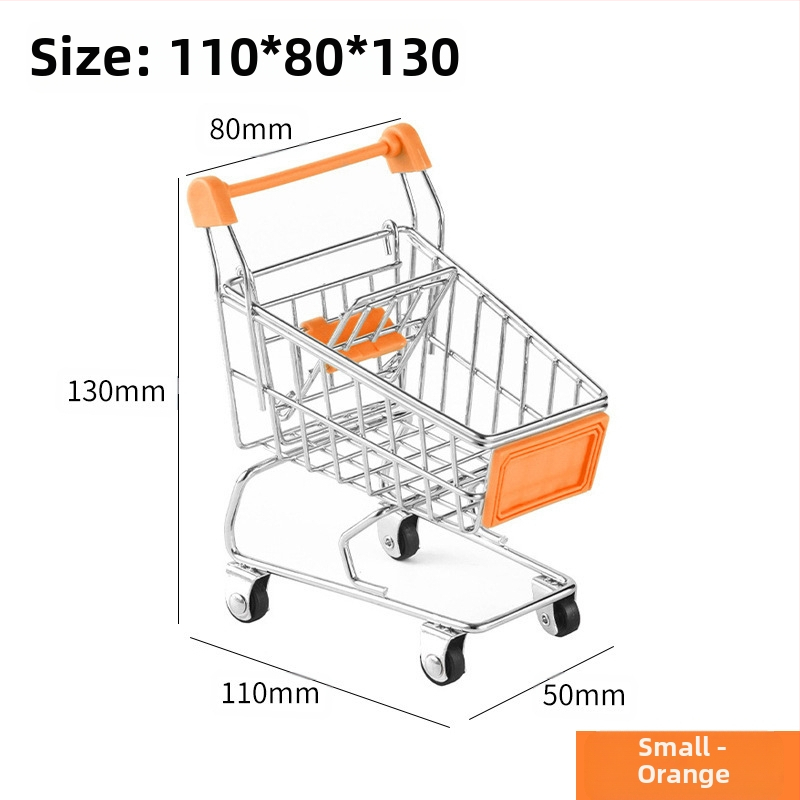 Laste ostukäru mini-ostukäru mänguasja mängumaja ostumudeli kaunistus loominguline hoiuauto väike suurus