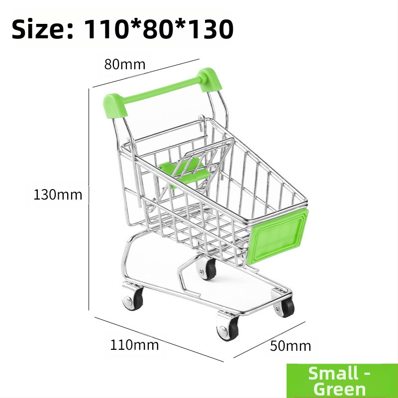 Laste ostukäru mini-ostukäru mänguasja mängumaja ostumudeli kaunistus loominguline hoiuauto väike suurus
