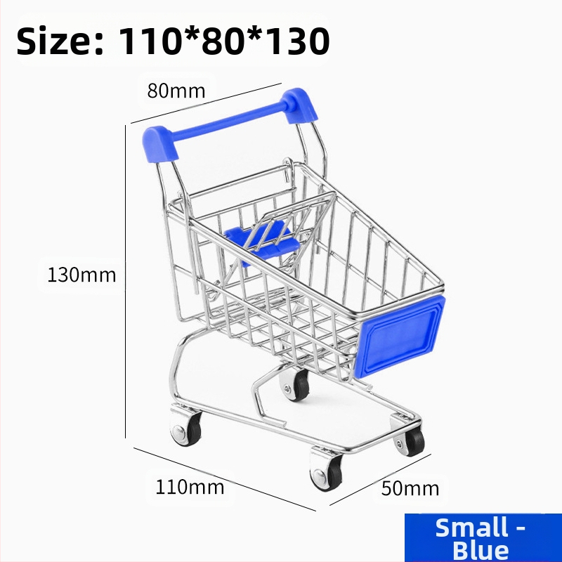 Laste ostukäru mini-ostukäru mänguasja mängumaja ostumudeli kaunistus loominguline hoiuauto väike suurus