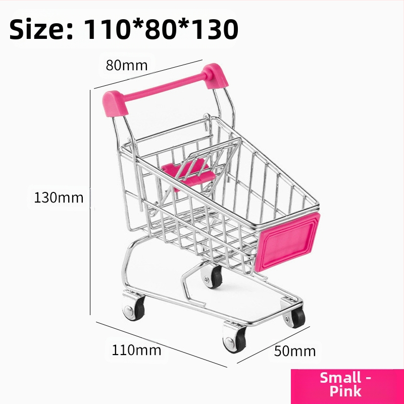 Laste ostukäru mini-ostukäru mänguasja mängumaja ostumudeli kaunistus loominguline hoiuauto väike suurus