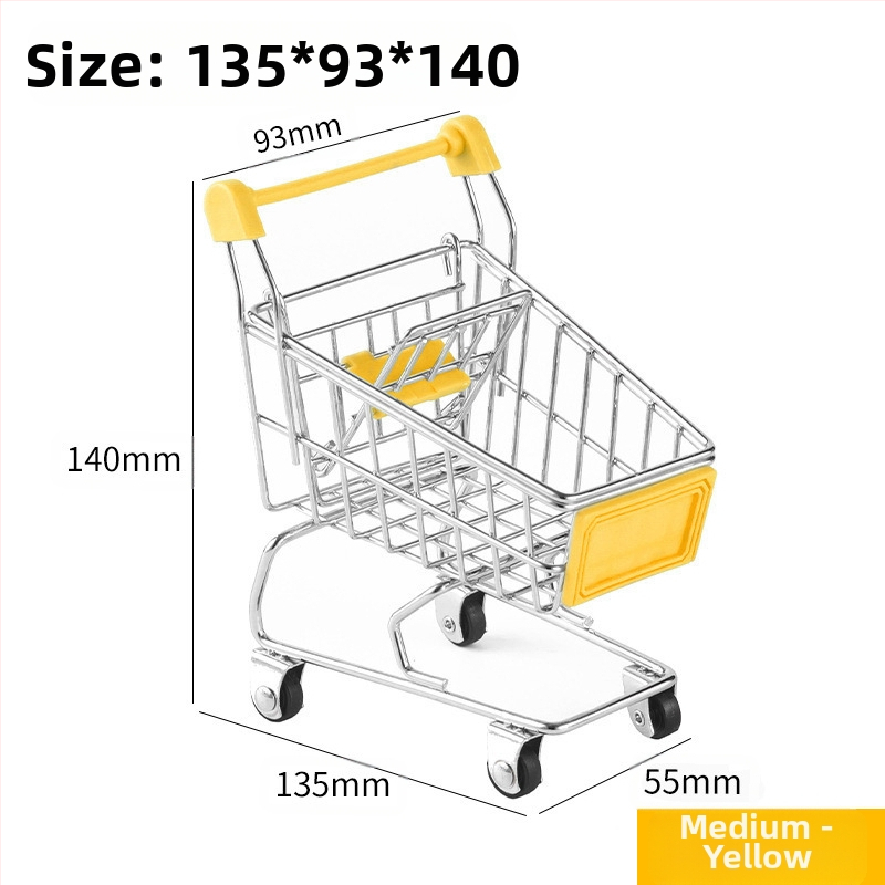 Laste ostukäru mini-ostukäru mänguasja mängumaja ostumudeli kaunistus loominguline hoiuauto väike suurus