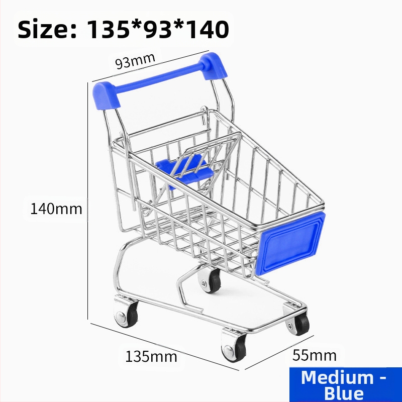 Laste ostukäru mini-ostukäru mänguasja mängumaja ostumudeli kaunistus loominguline hoiuauto väike suurus
