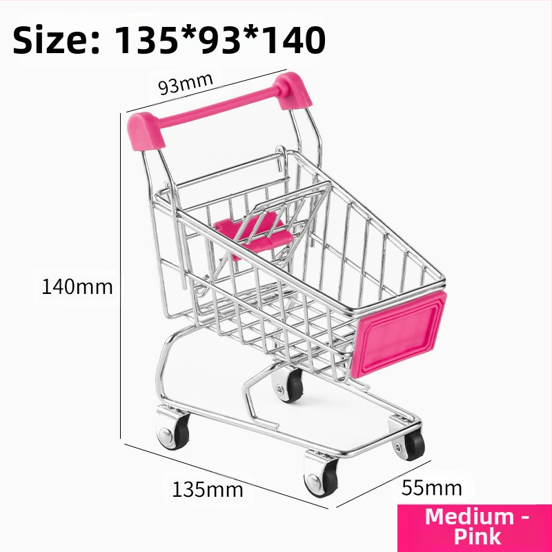 Laste ostukäru mini-ostukäru mänguasja mängumaja ostumudeli kaunistus loominguline hoiuauto väike suurus