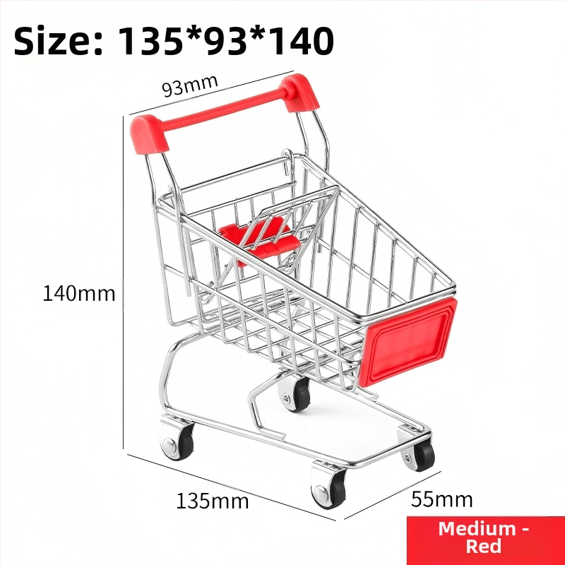 Laste ostukäru mini-ostukäru mänguasja mängumaja ostumudeli kaunistus loominguline hoiuauto väike suurus