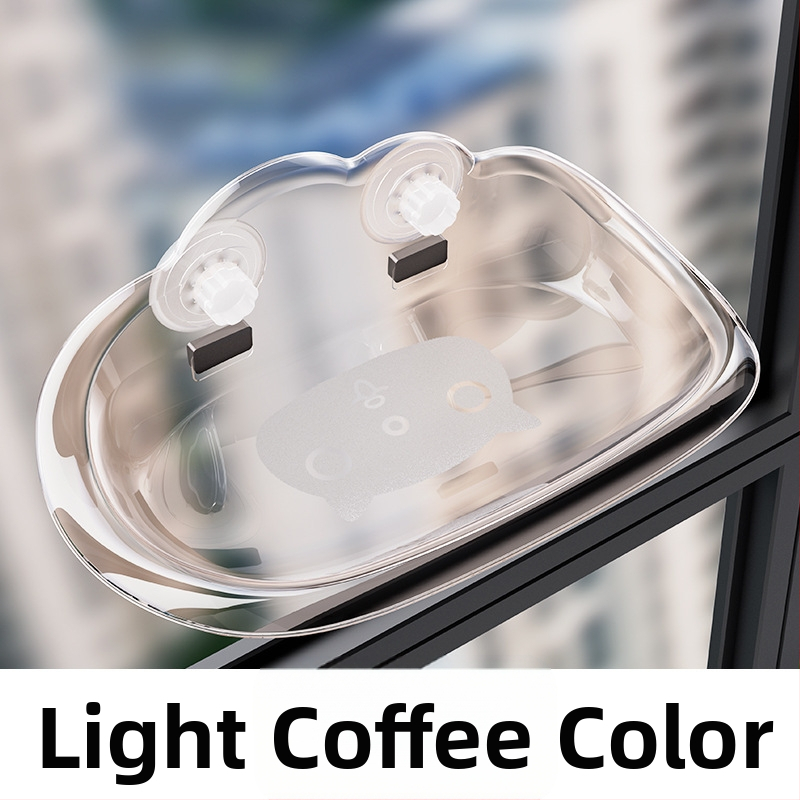 Трансграничен нов котешки хамак с подвижна и миеща се вендуза, котешки хамак с висока товароносимост, стъклен, без пирони, за стенен монтаж на котешко гнездо