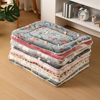 Φανελένιο μοτίβο για γάτες, ειδικό χαλάκι για κατοικίδια, ζεστή κουβέρτα για κατοικίδια, κλουβί για γάτες, χαλί ύπνου για σκύλους, πάπλωμα για σκύλους