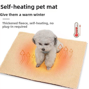 Katės sutirštintas atjungtas savaime šildantis naminių gyvūnėlių savaime šildantis kilimėlis katės lizdui šildyti pastovi temperatūra automatinė izoliacija žiemai